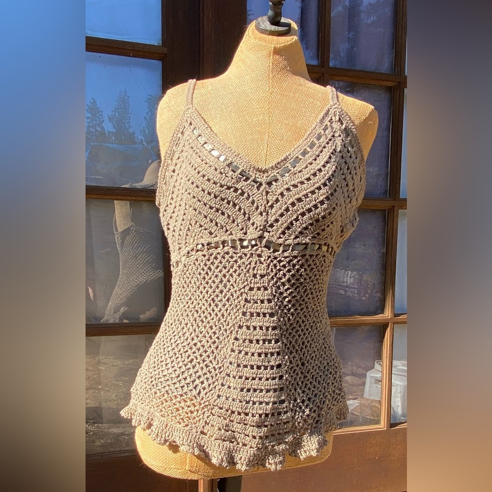 Crochet summer shirt .